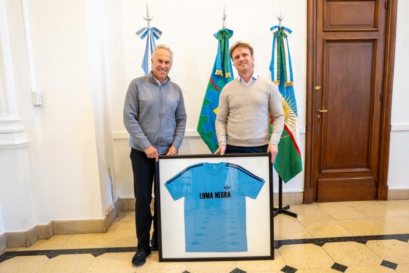 El presidente de Loma Negra Marcelo Mindlin visit� la Ciudad